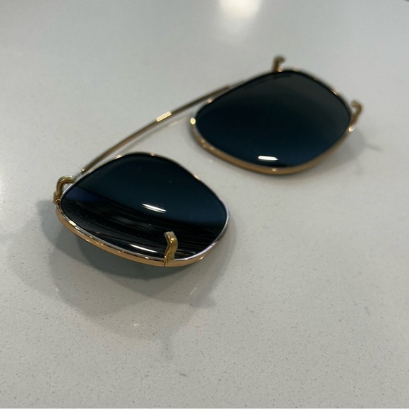 E-Clips Clip On Sunglasses Made in Italy 4WB 50 19 Brown Tortoiseshell - Picture 7 of 10